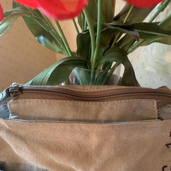 Myra Bag, Crossbody, NEUTRAL and BROWN. Outer shell 100 percent Cotton carve. - Picture 6 of 10